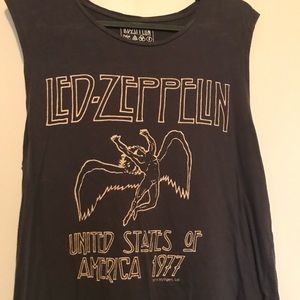 Led Zeppelin band tee muscle tank